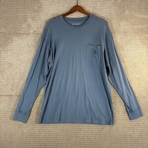 Southern Proper Shirt Mens XL Blue What A Gentleman Would Wear Tee Blue Gray L/S